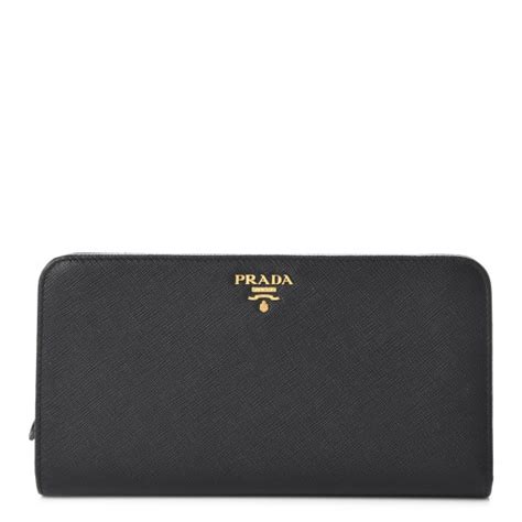 prada saffiano double snap travel wallet